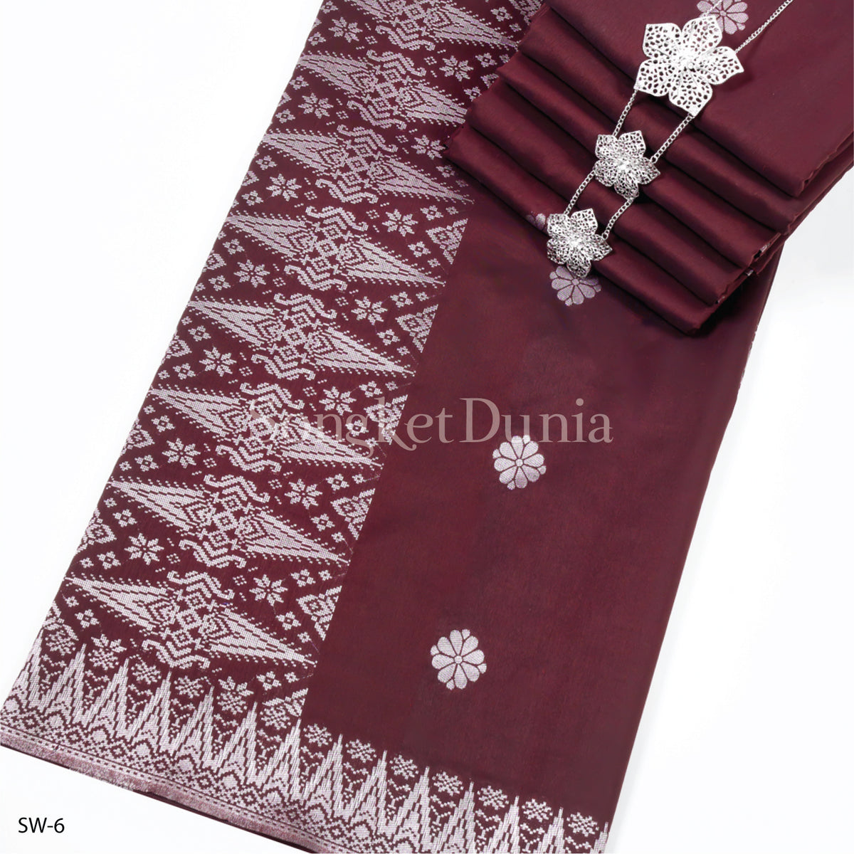 MAROON - SILVER (SW-6) | MELATI