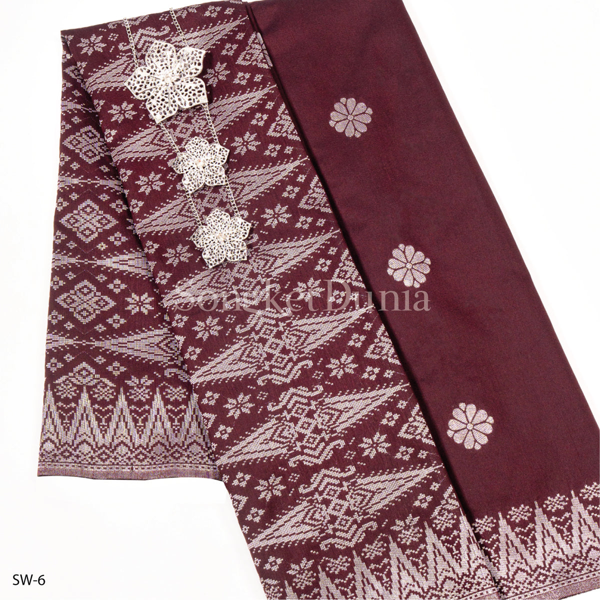MAROON - SILVER (SW-6) | MELATI