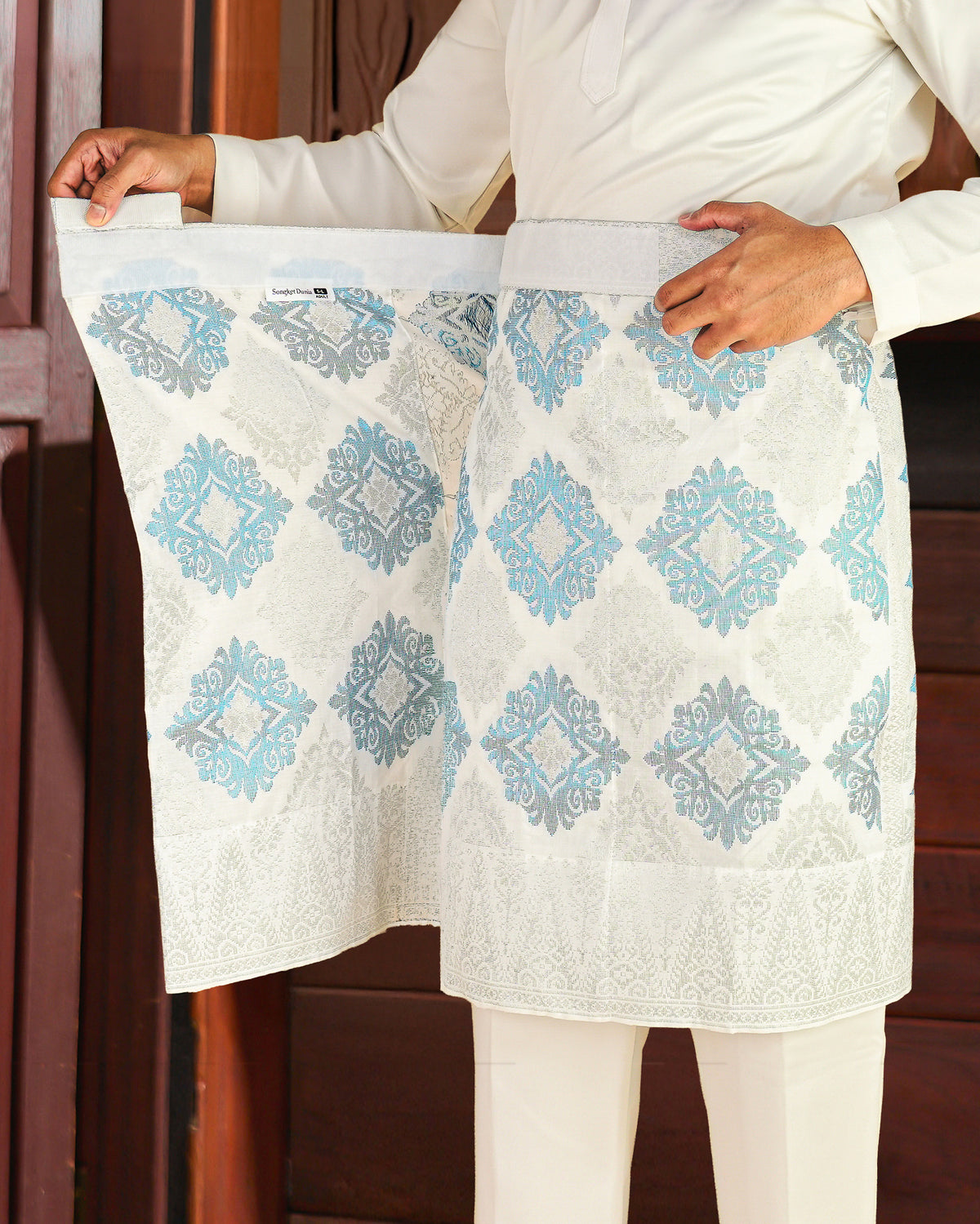 MALEEQ INSTANT | White Silver/Blue -  Handmade