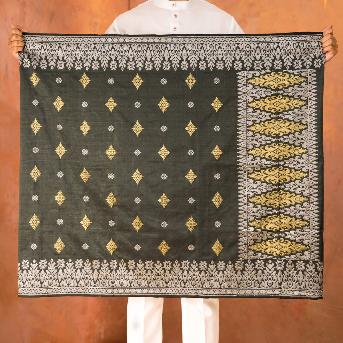 DARK GREEN - SILVER | Exclusive Handmade (EX124)