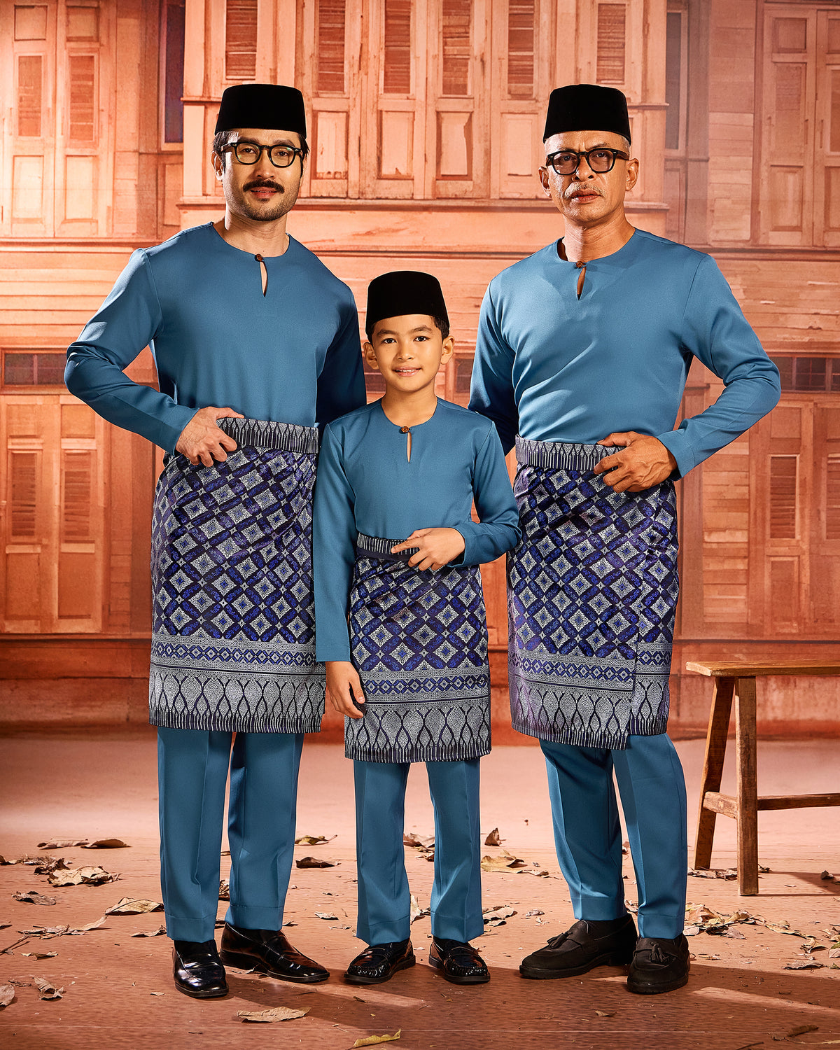 SAMPIN RA'JAH (ADULT) - NAVY BLUE/ROYAL BLUE (RJ06)