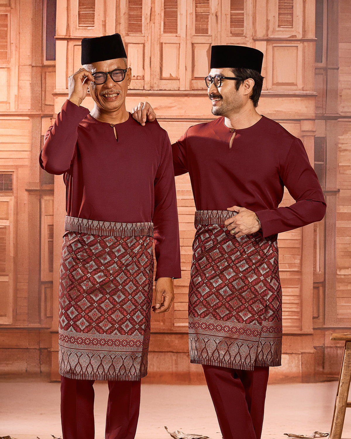 SAMPIN RA'JAH (ADULT) - BURGUNDY/MAROON (RJ04)