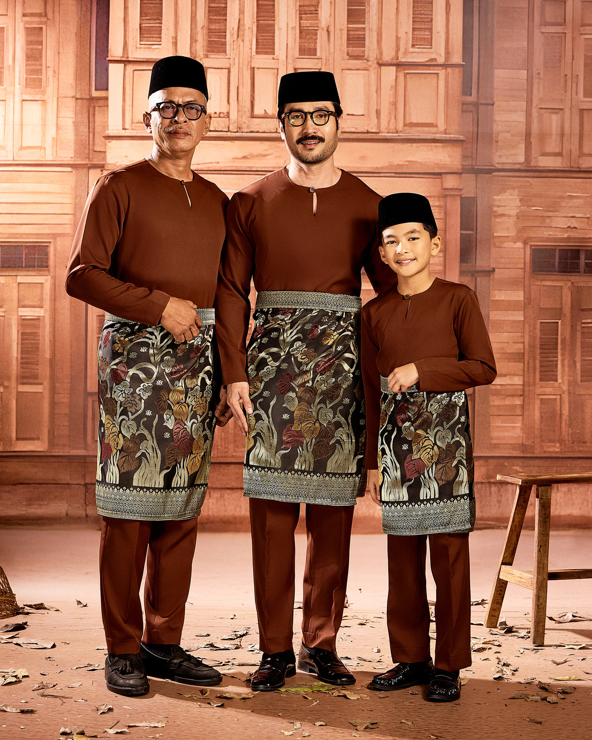 SAMPIN SIREH MAHKOTA (KIDS) - BLACK GOLD/MIX (SM01)