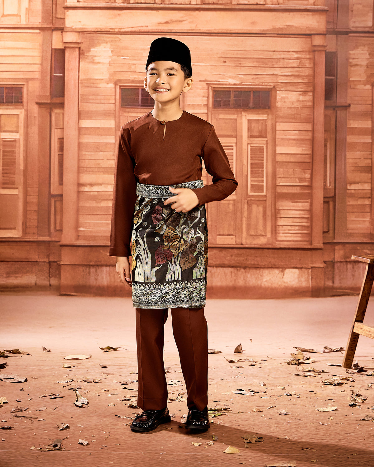 SAMPIN SIREH MAHKOTA (KIDS) - BLACK GOLD/MIX (SM01)