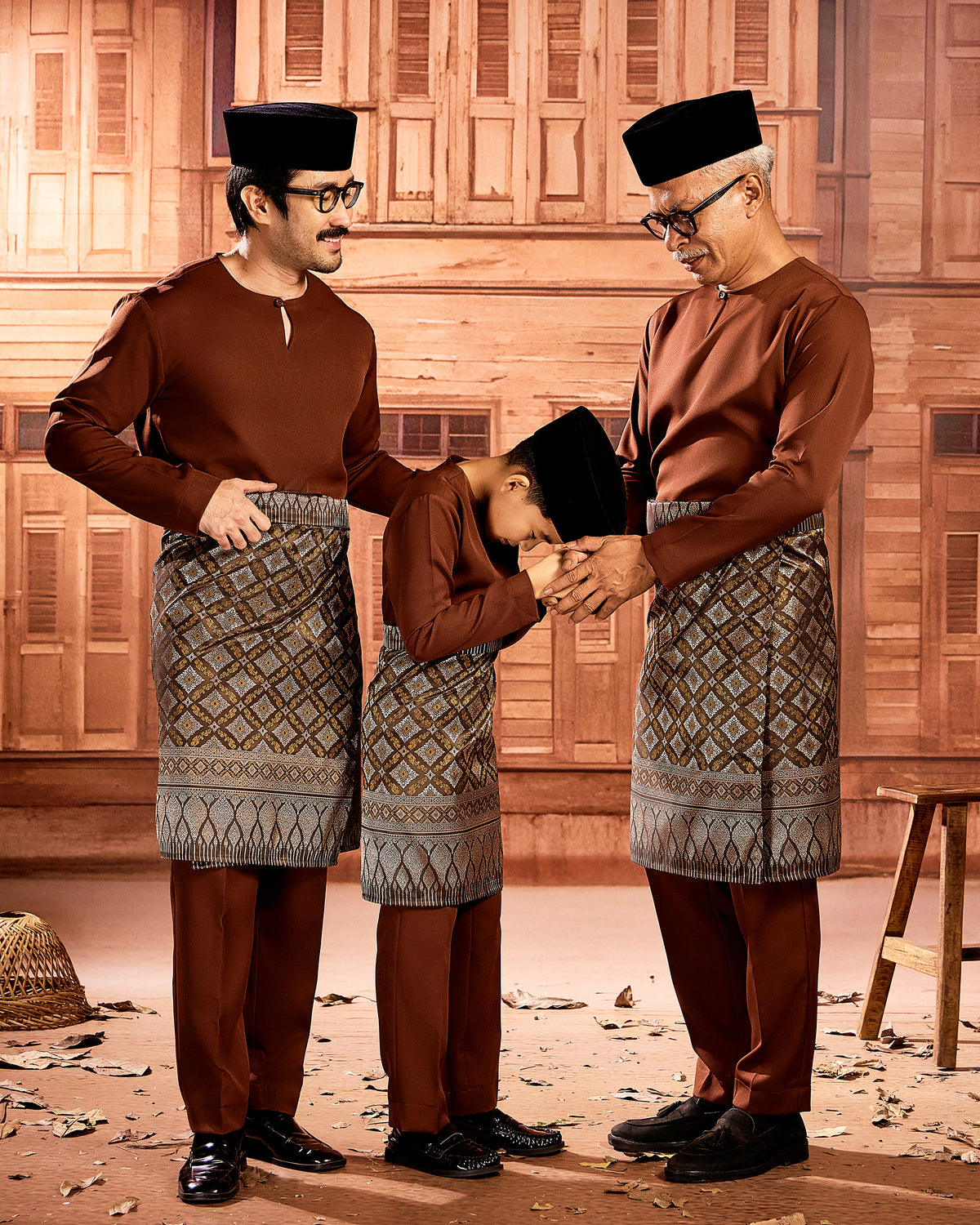 SAMPIN RA'JAH (KIDS) - BROWN/BEIGE (RJ05)