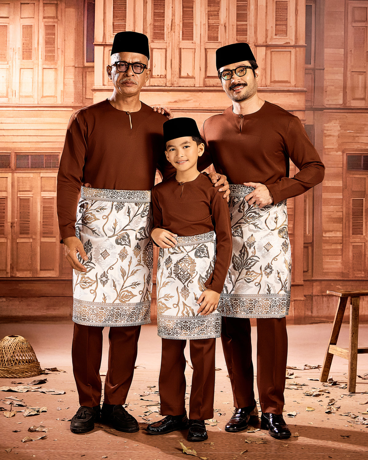 SAMPIN REKA SERASI (KIDS) - WHITE/BROWN (RS08)