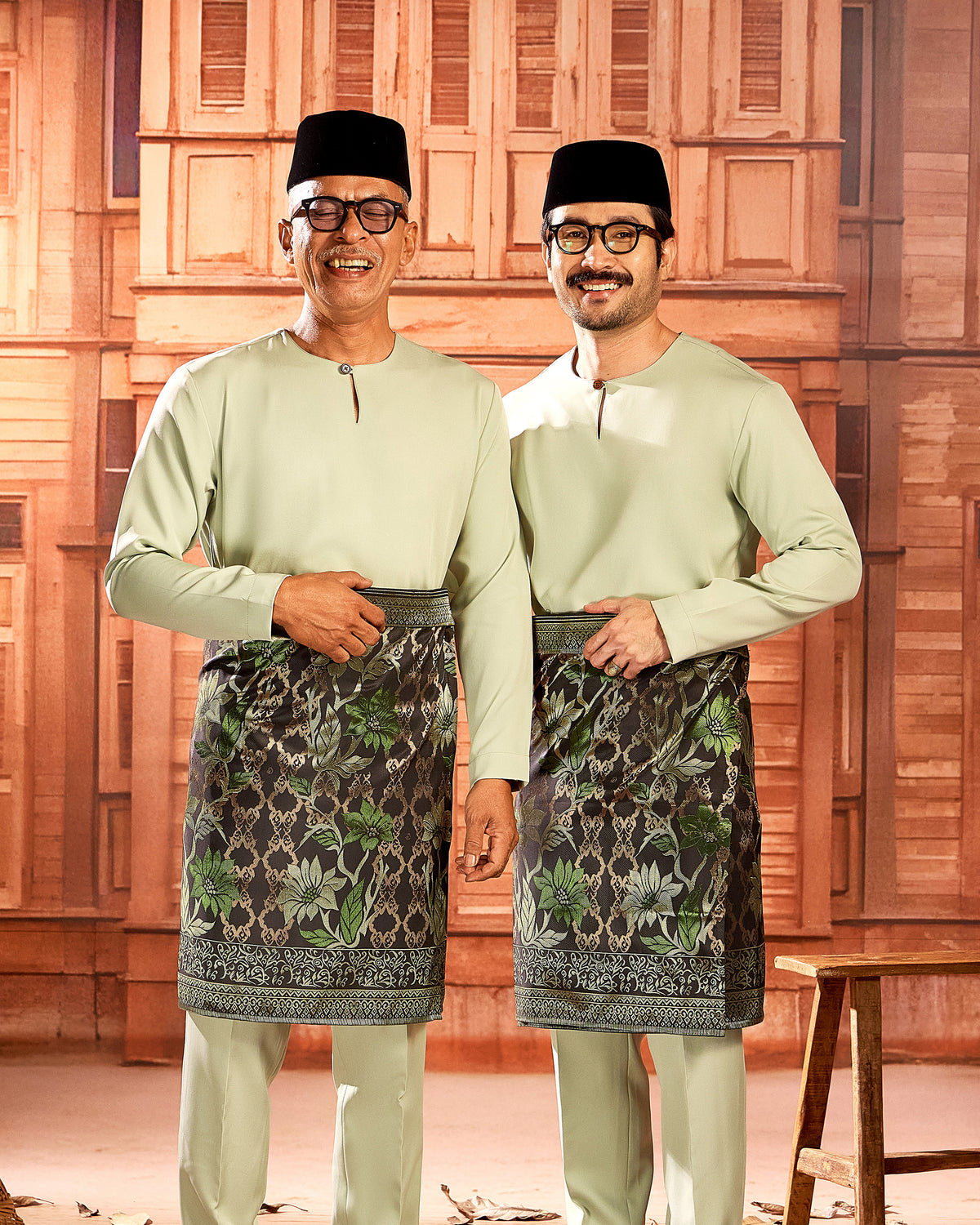 SAMPIN TUNJUNG (ADULT) - BLACK GOLD/GREEN (TJ03)