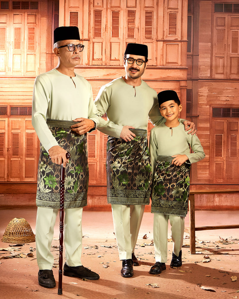 SAMPIN TUNJUNG (KIDS) - BLACK GOLD/GREEN (TJ03)