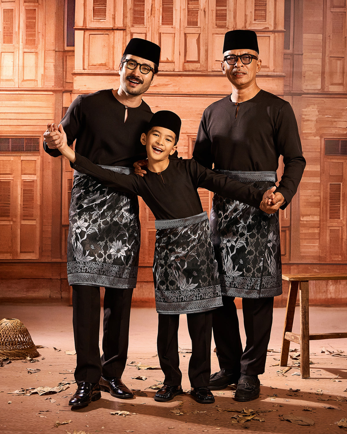 SAMPIN TUNJUNG (KIDS) - BLACK SILVER/SILVER (TJ01)
