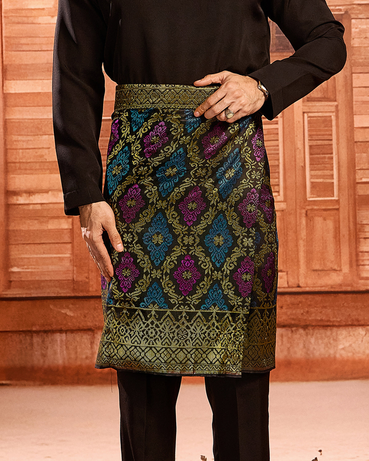 INSTANT MAJESTIK (ADULT) | BLACK GOLD PINK/TURQUOISE (MJ46)