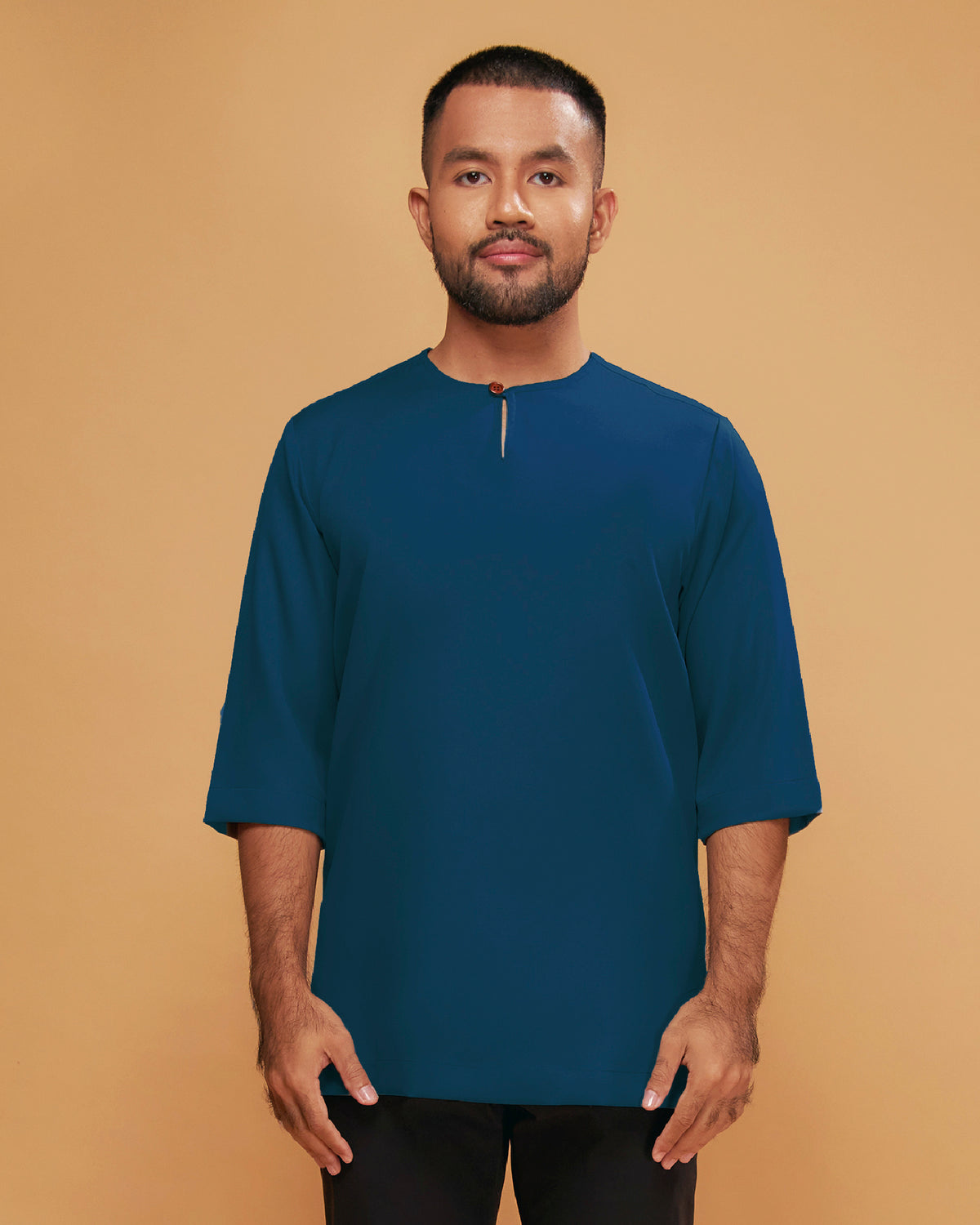 KURTA ARJUNA (Plain) - TEAL BLUE