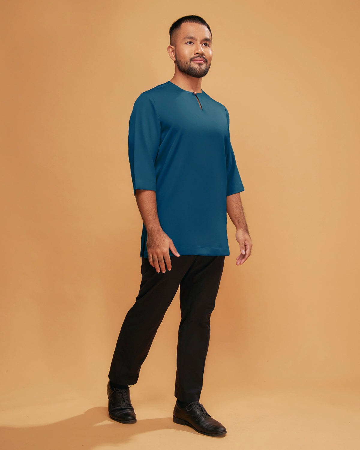 KURTA ARJUNA (Plain) - TEAL BLUE