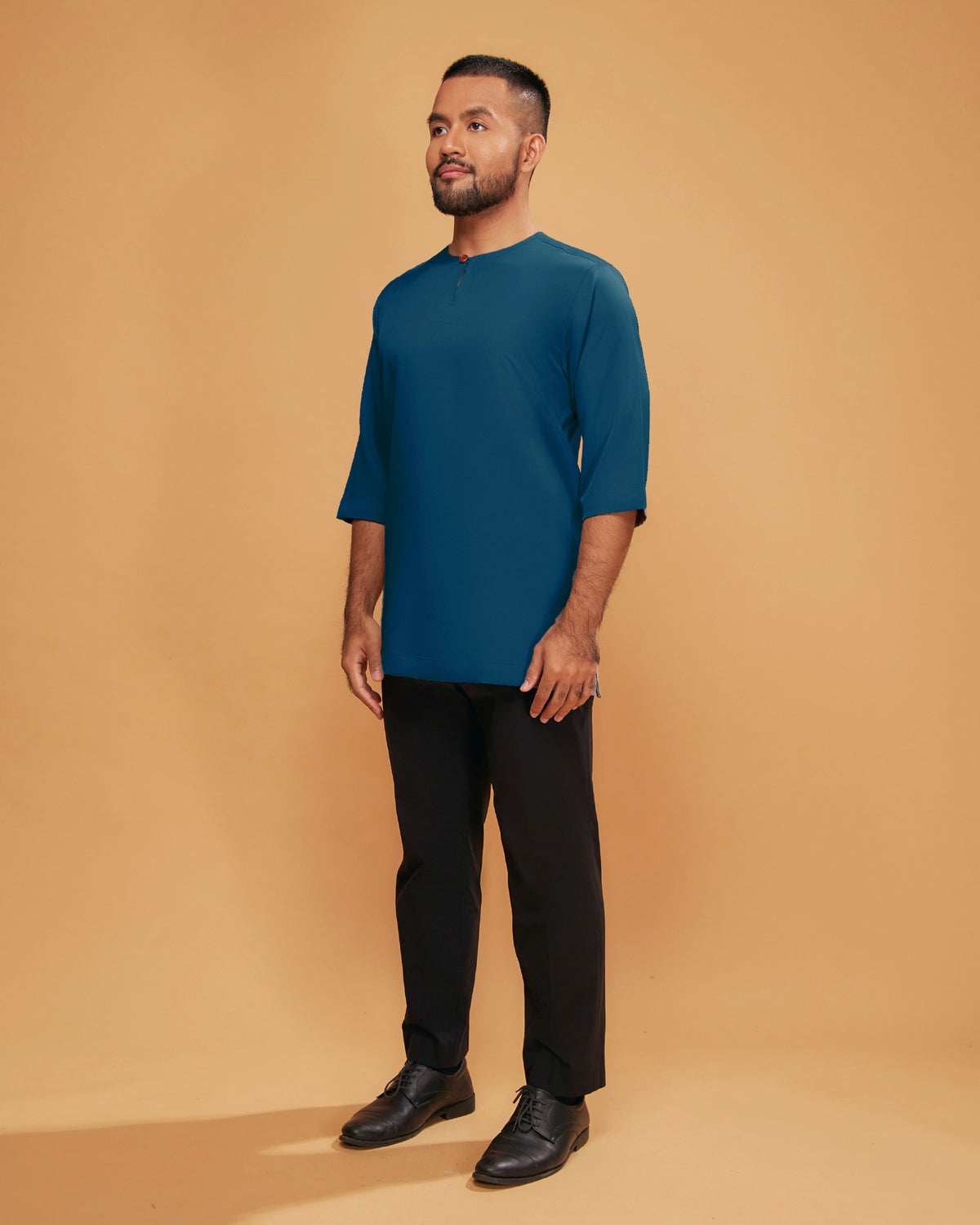 KURTA ARJUNA (Plain) - TEAL BLUE