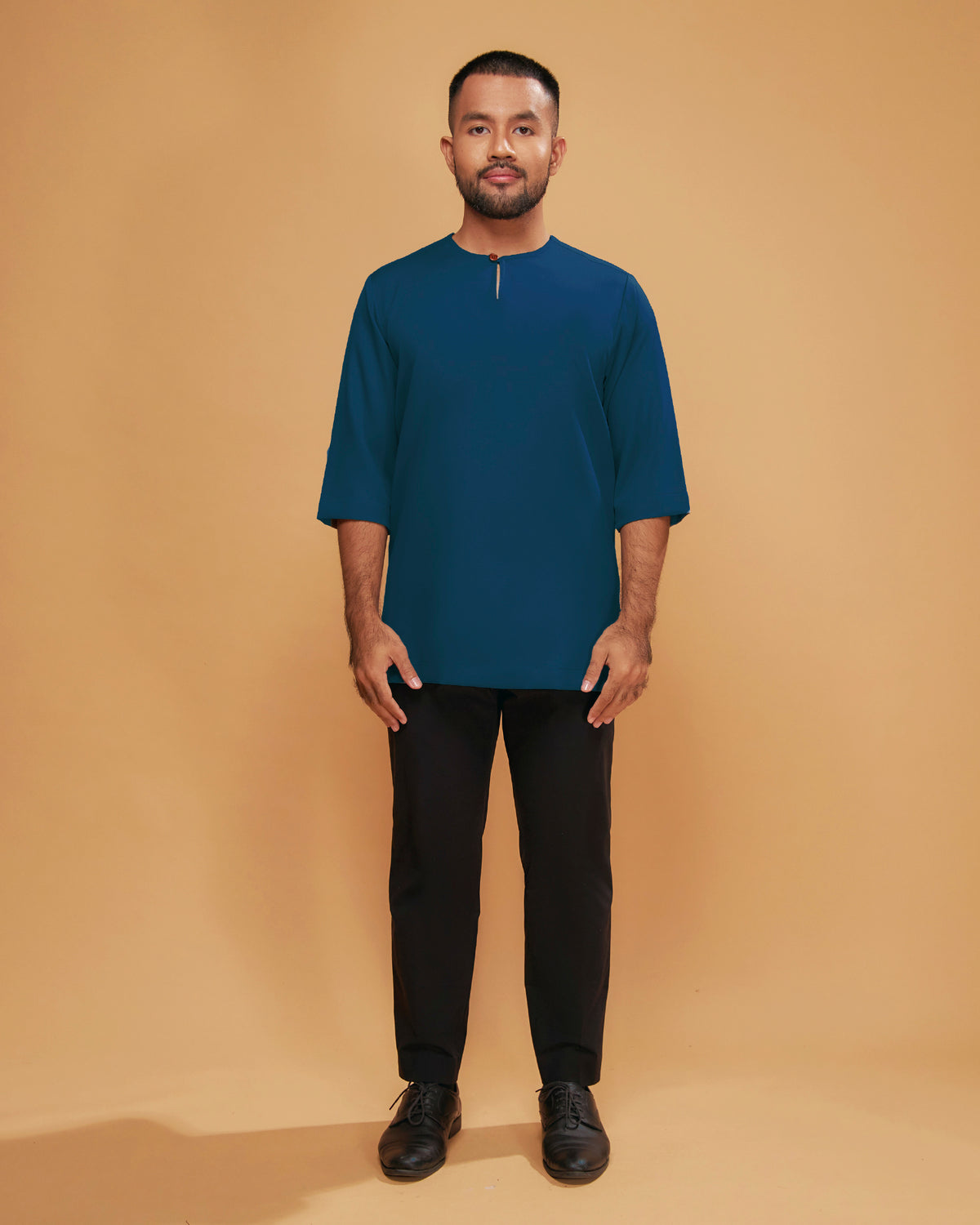 KURTA ARJUNA (Plain) - TEAL BLUE