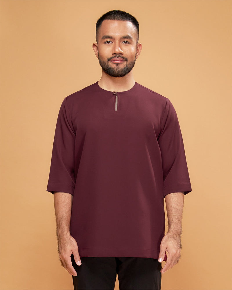 KURTA ARJUNA (Plain) - BURGUNDY