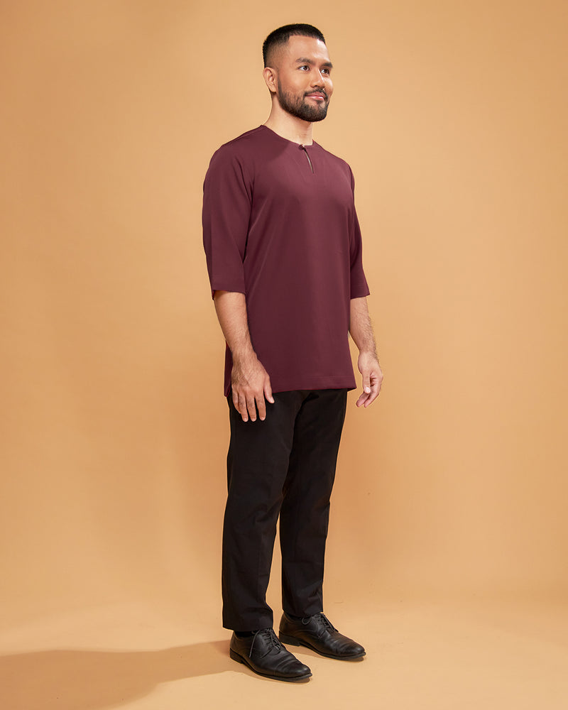 KURTA ARJUNA (Plain) - BURGUNDY