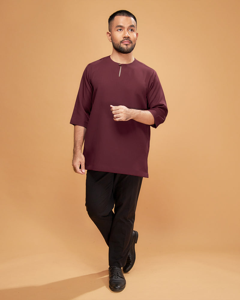 KURTA ARJUNA (Plain) - BURGUNDY