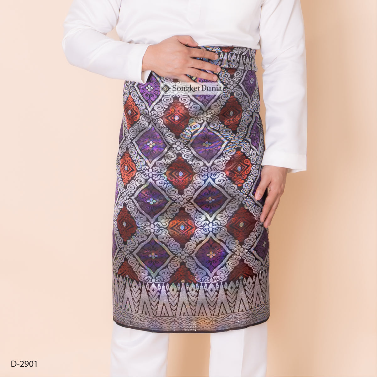 BLACK SILVER - Magenta/Red (D-2901) | Majestic