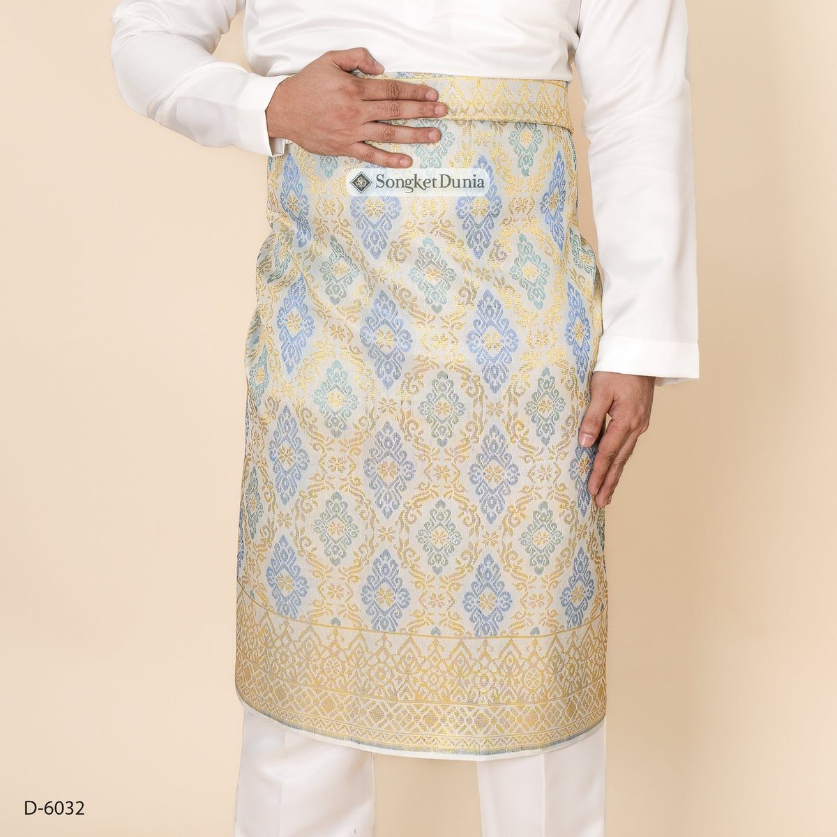 OFF WHITE GOLD - Blue (D-6032) | Majestic