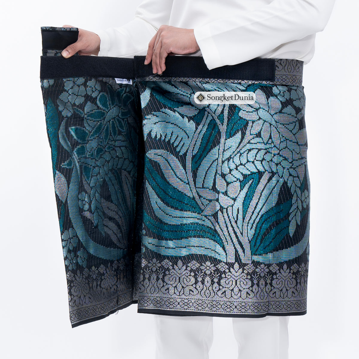 SAMPIN ASLI INSTANT | Black Silver & Turquoise (TM168) - Majestic