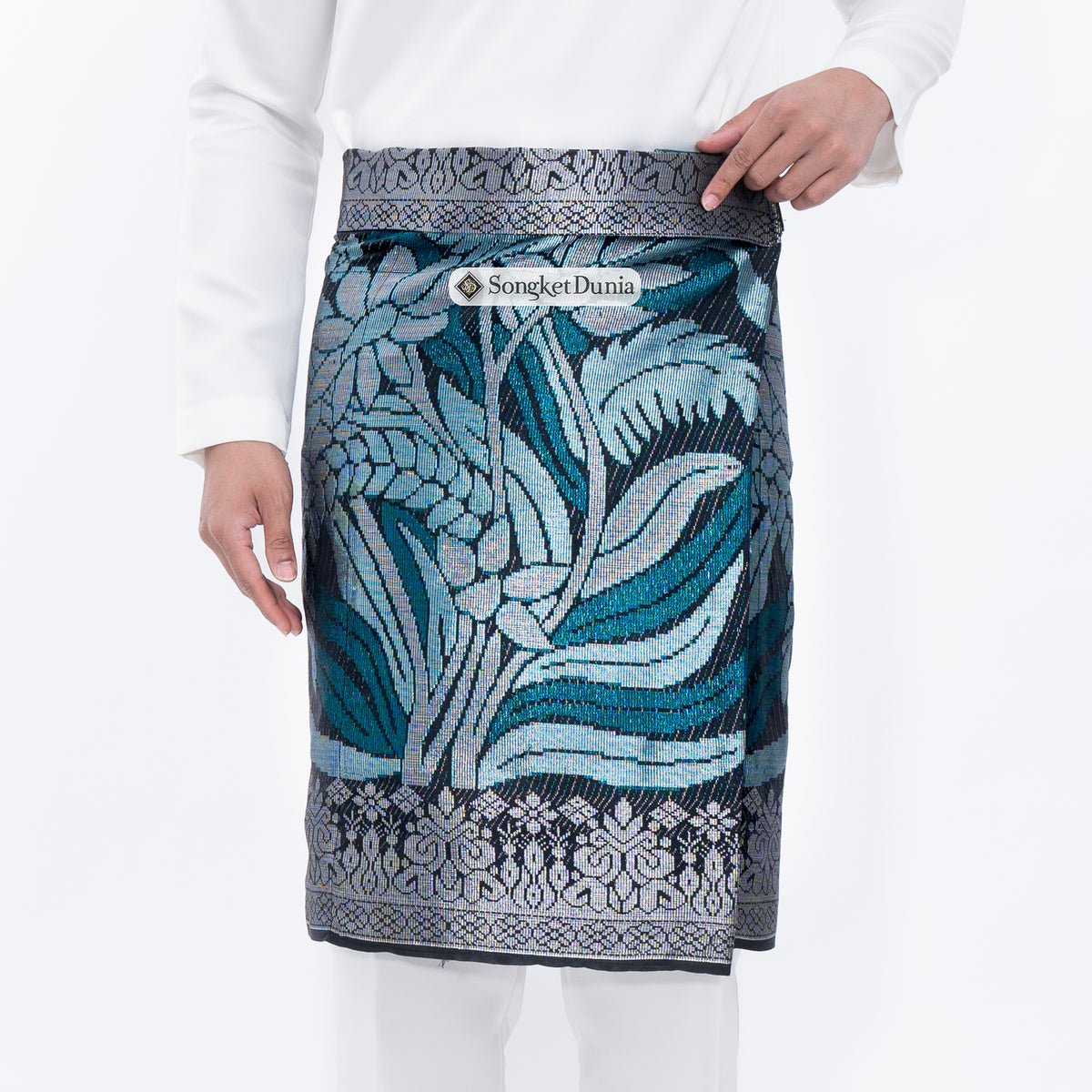 SAMPIN ASLI INSTANT | Black Silver & Turquoise (TM168) - Majestic