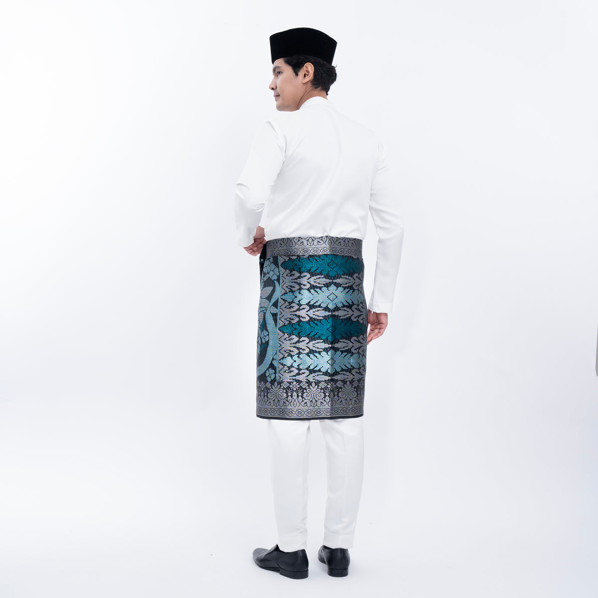 SAMPIN ASLI INSTANT | Black Silver & Turquoise (TM168) - Majestic