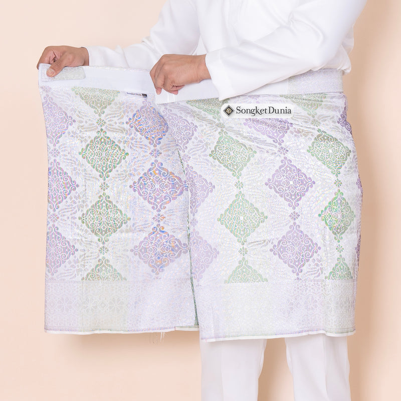 MAJESTIC INSTANT | White Silver - Purple/Green (TM293)