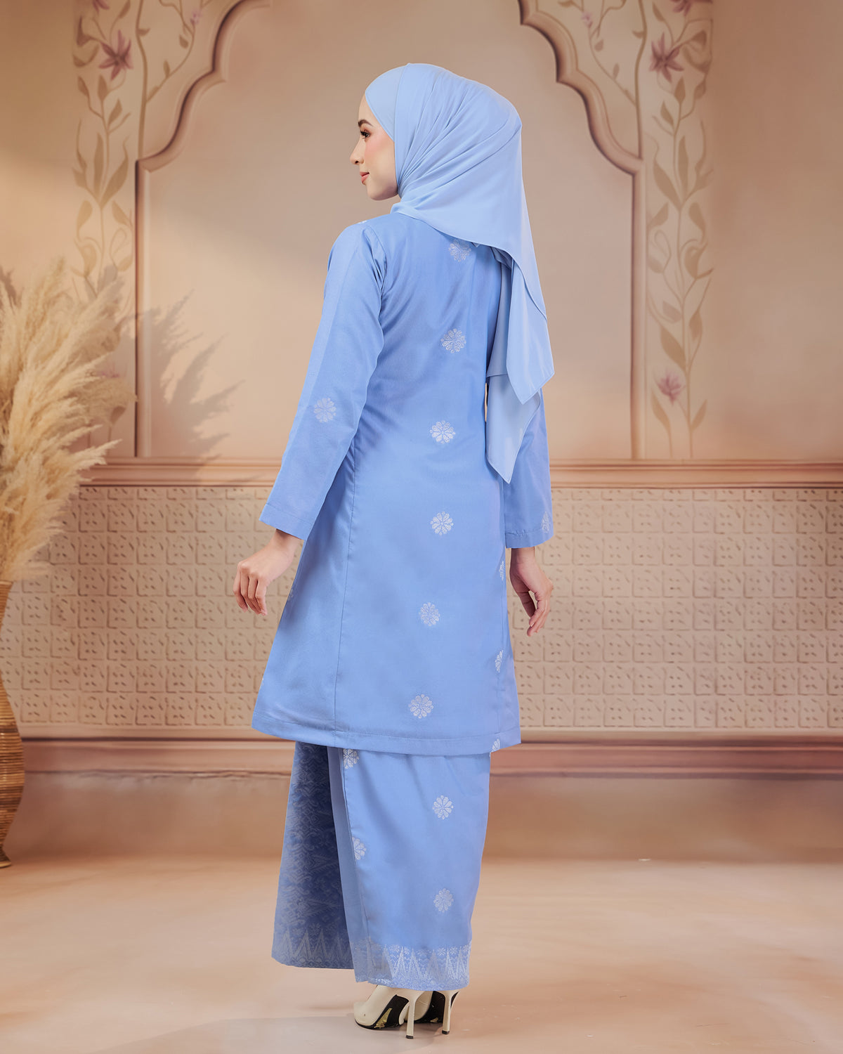 KURUNG SURAYA (PESAK GANTUNG) | BABY BLUE - SILVER