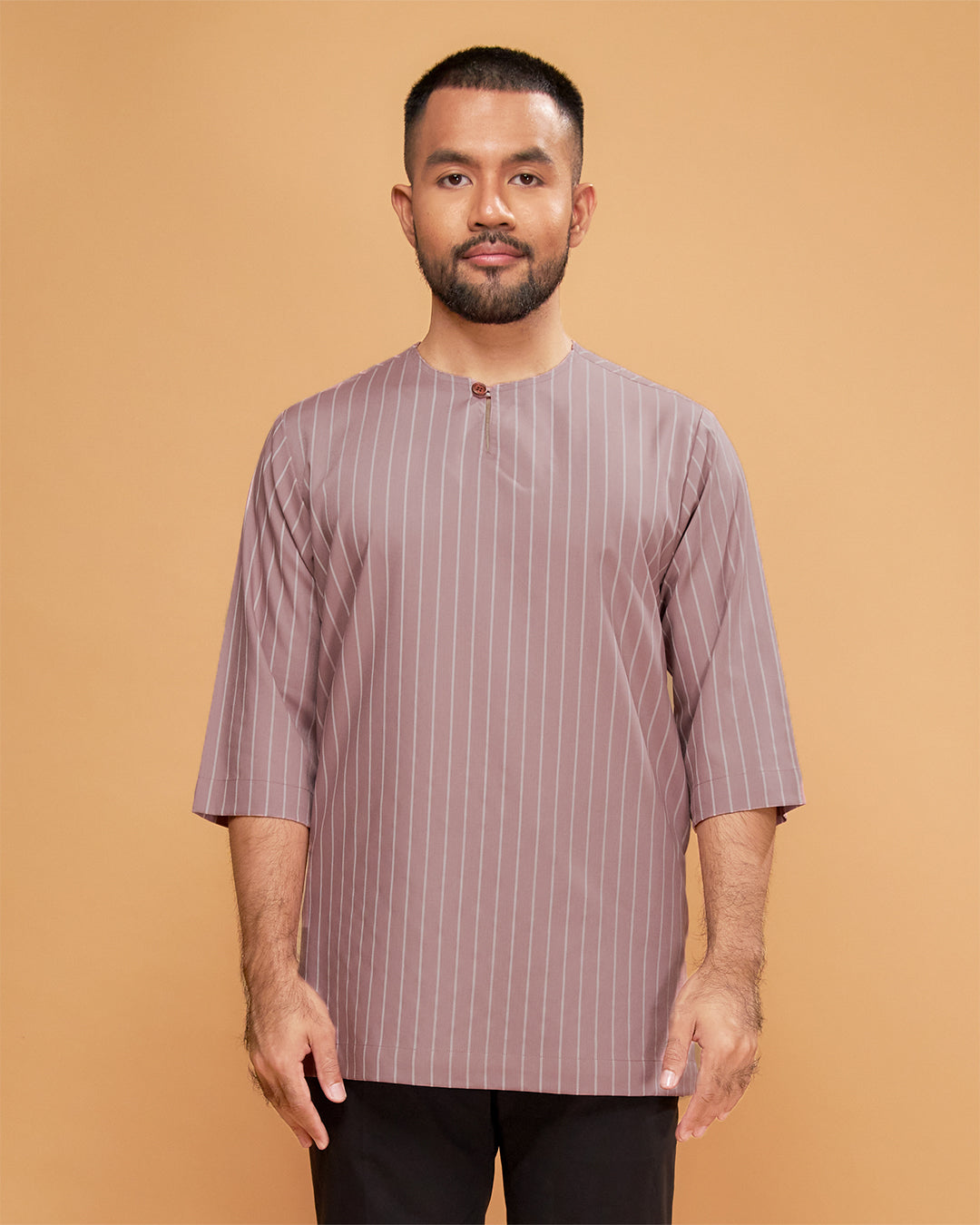 KURTA HADI (STRIPES) - DUSTY PURPLE