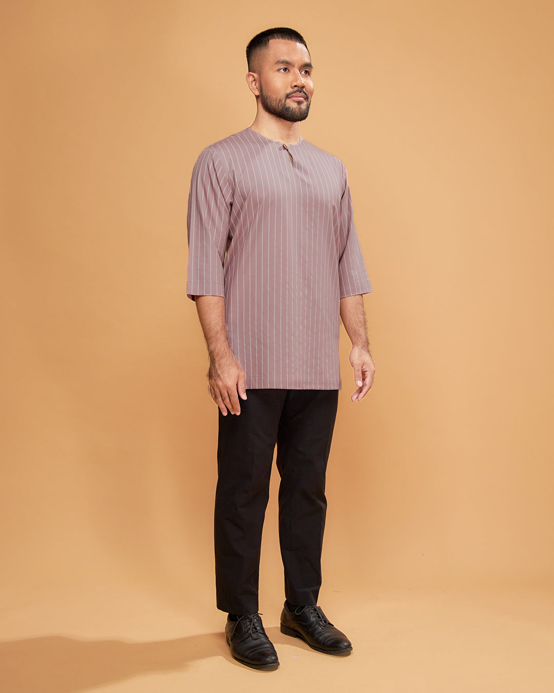 KURTA HADI (STRIPES) - DUSTY PURPLE