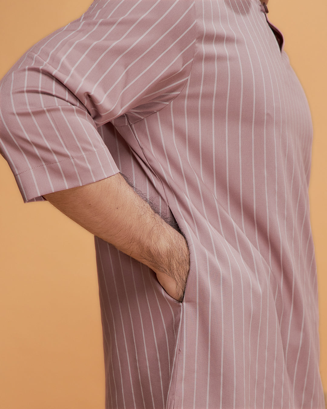 KURTA HADI (STRIPES) - DUSTY PURPLE