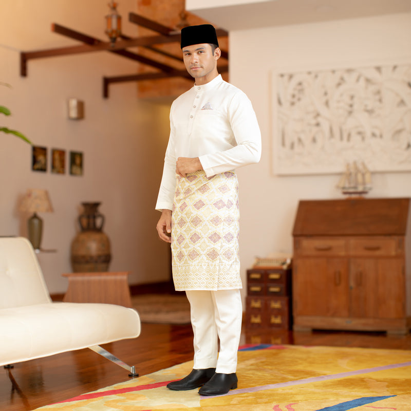 INSTANT MALEEQ HANDMADE DATO-WHITE GOLD/MIX