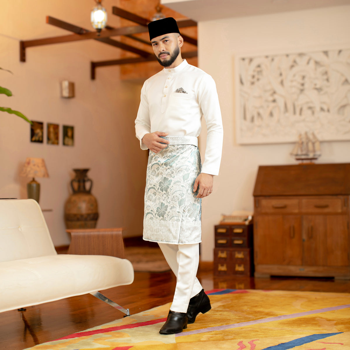 INSTANT MAJESTIC | White Silver Turqoise (TM367)