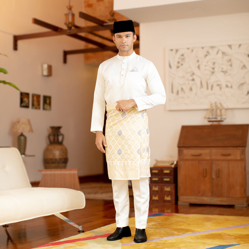 INSTANT MALEEQ HANDMADE DATO-WHITE GOLD/MIX