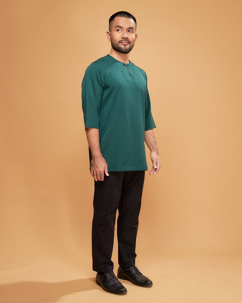 KURTA ARJUNA (Plain) - EMERALD GREEN