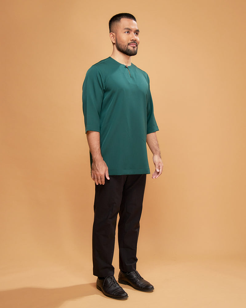 KURTA ARJUNA (Plain) - EMERALD GREEN