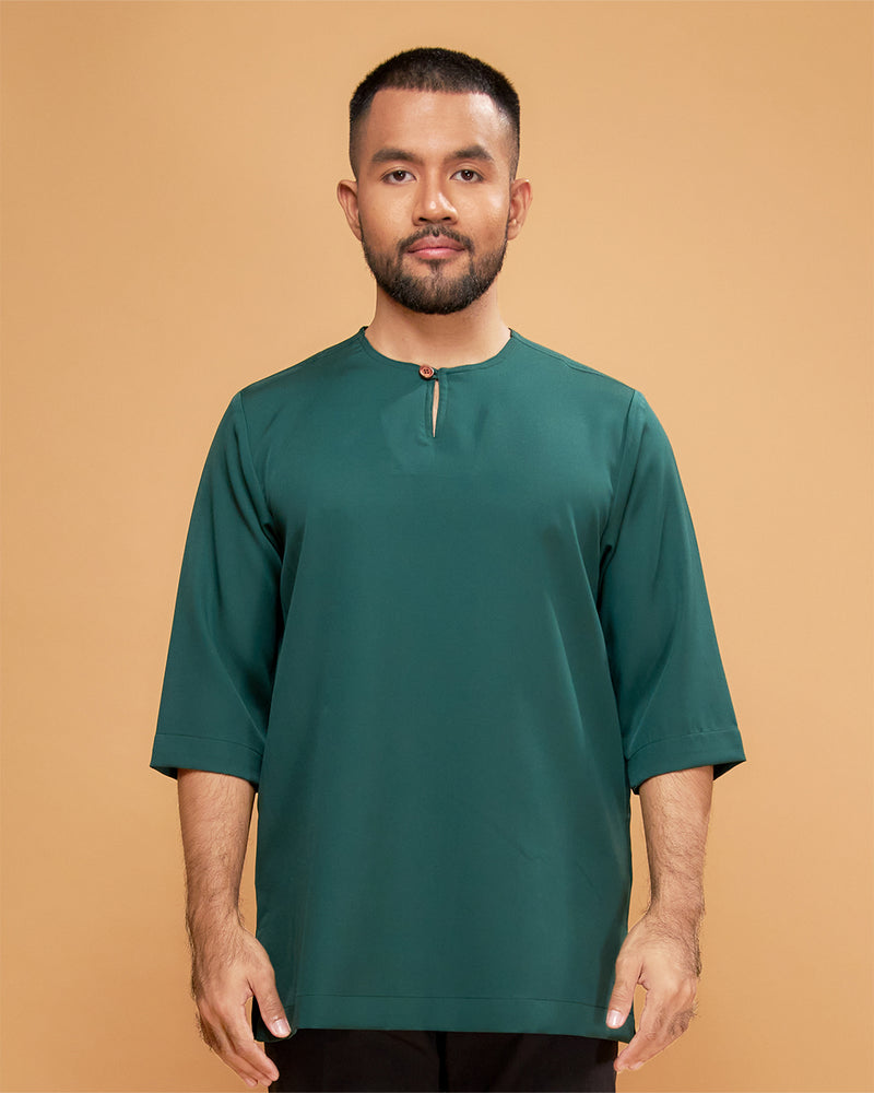 KURTA ARJUNA (Plain) - EMERALD GREEN