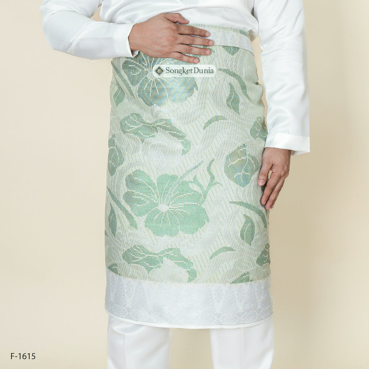 WHITE SILVER - Green (F-1615) | Majestic