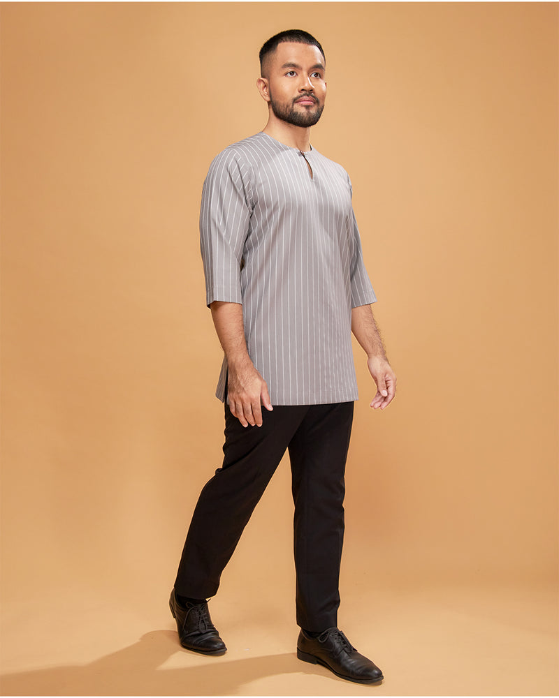 KURTA HADI (STRIPES) - GREY