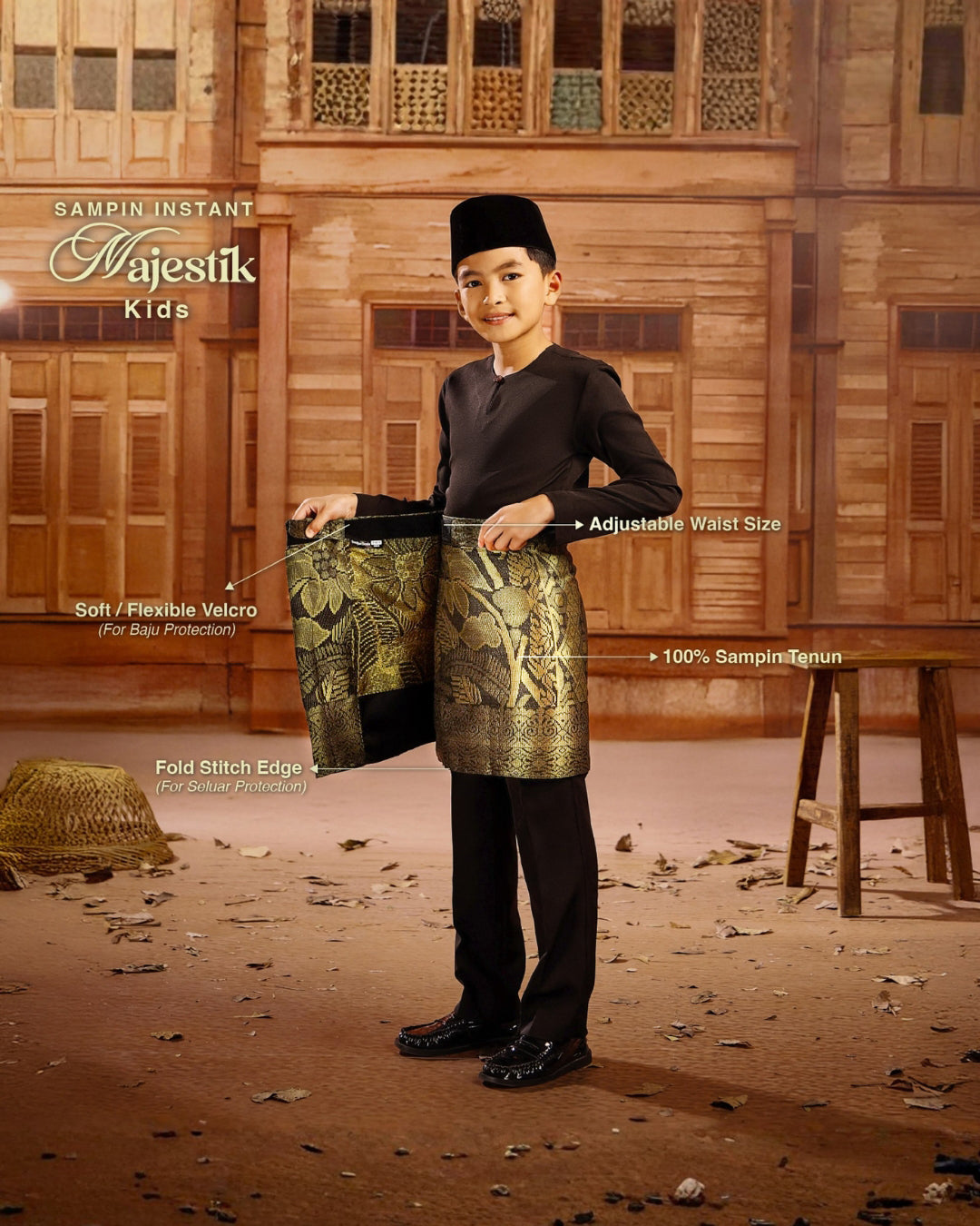 INSTANT MAJESTIK (KIDS) | BLACK SILVER (MJ08)