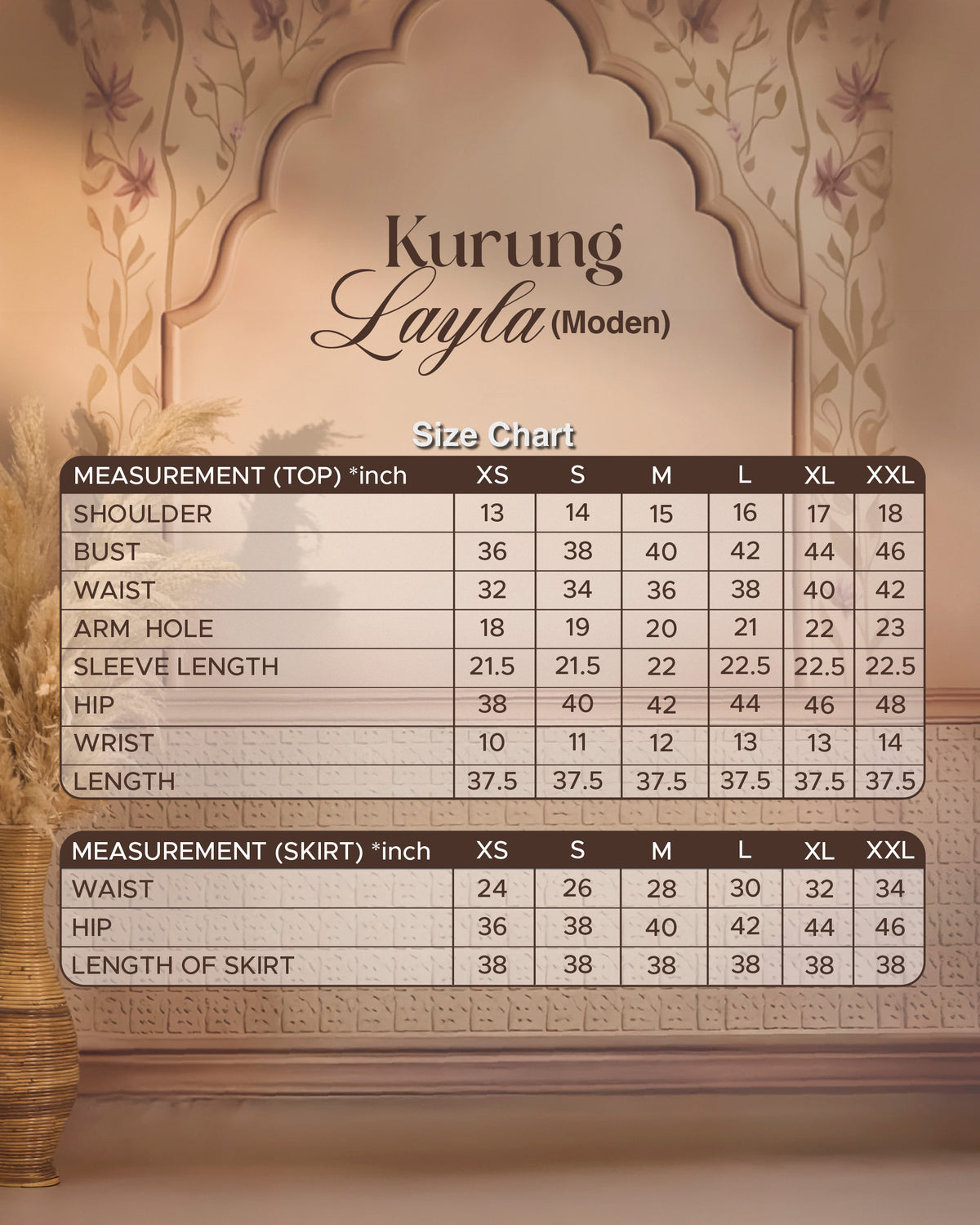 KURUNG LAYLA (MODEN) | OFF WHITE - GOLD