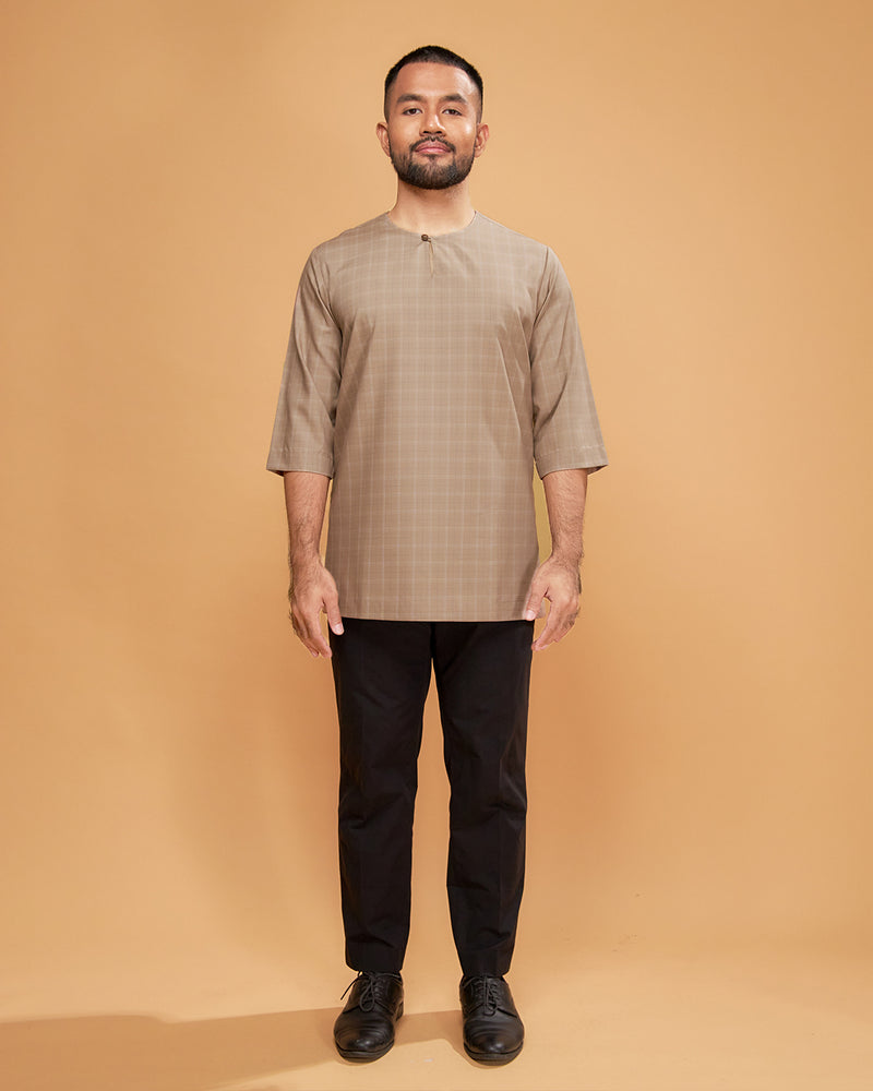 KURTA JEBAT (Checked) - NUDE