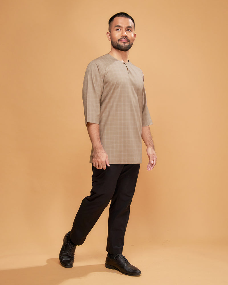 KURTA JEBAT (Checked) - NUDE