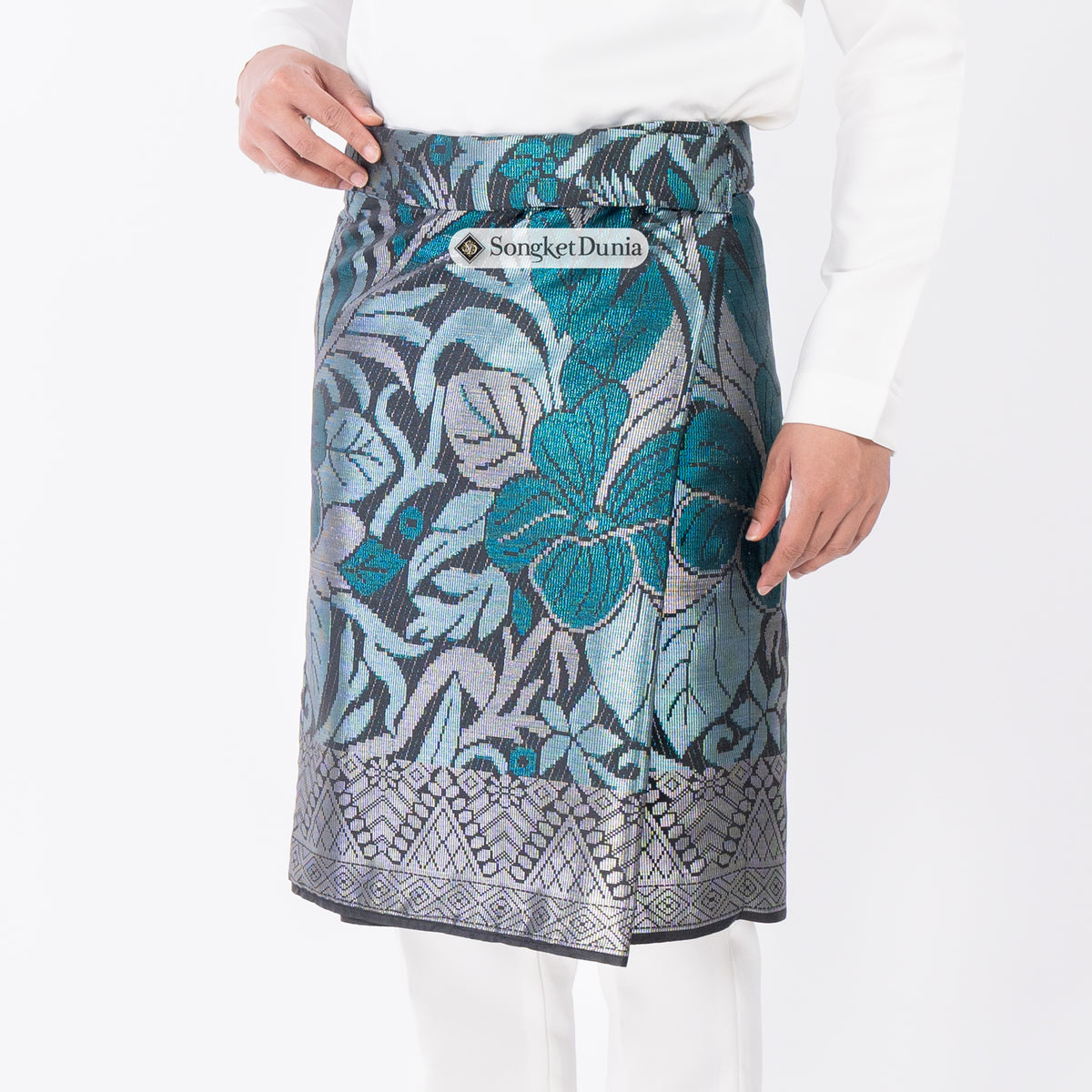 SAMPIN ASLI INSTANT | Black Silver & Turquois (TM71) - Majestic