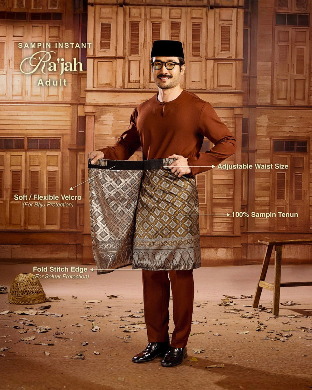 SAMPIN RA'JAH (ADULT) - BLACK SILVER (RJ03)