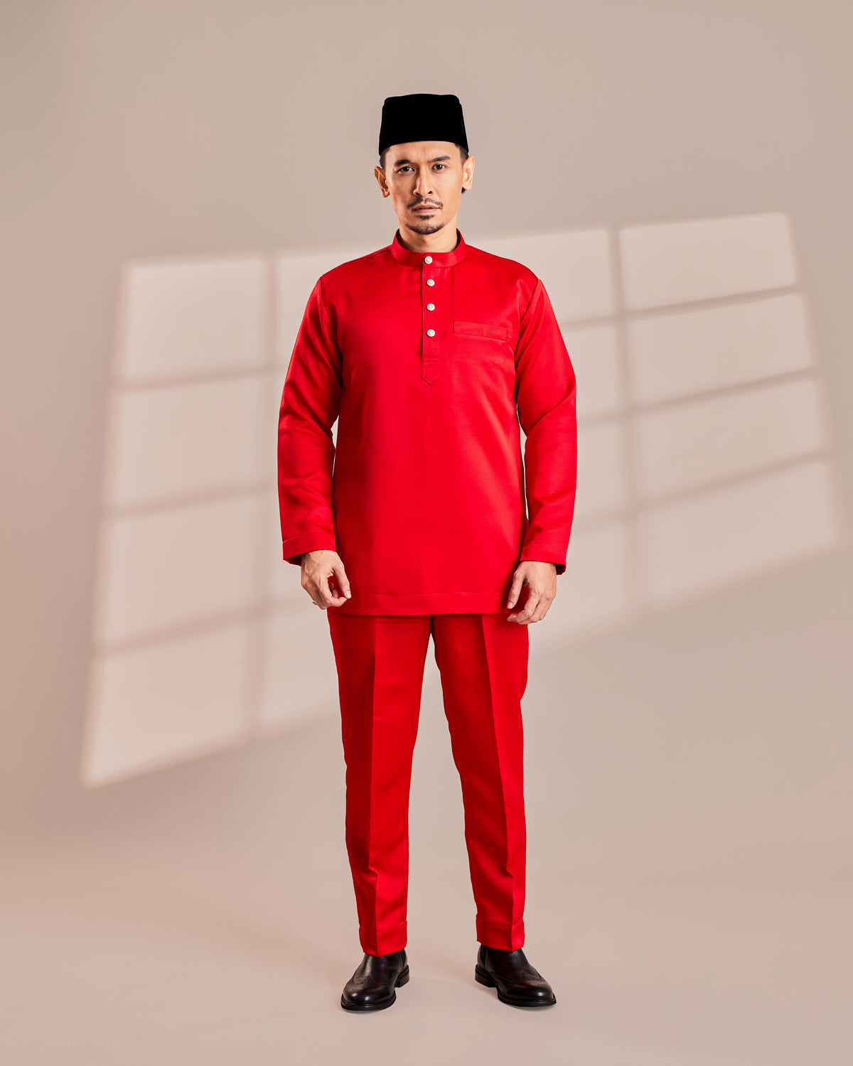 Clearance | BAJU MELAYU QAMAAR - CHILLI RED
