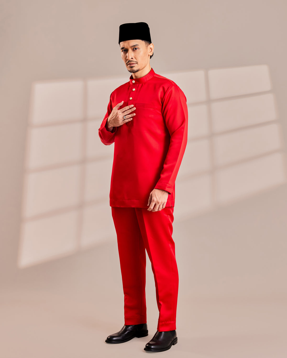 Clearance | BAJU MELAYU QAMAAR - CHILLI RED