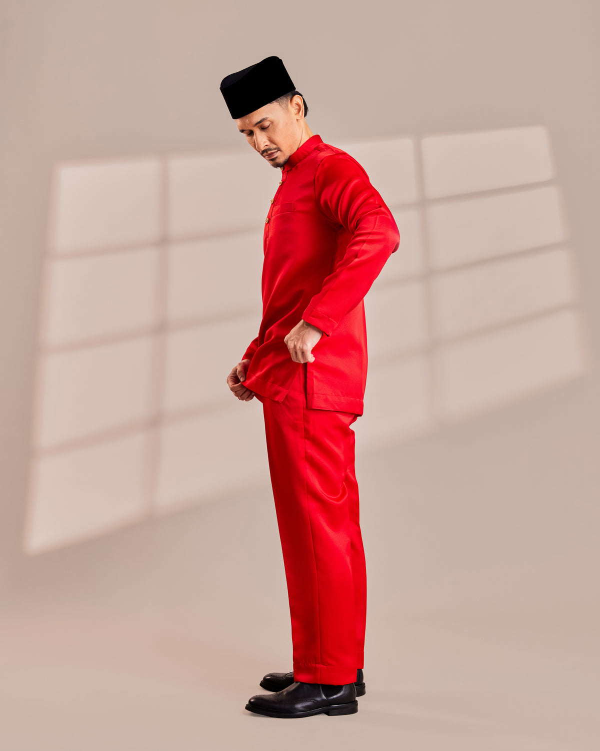 Clearance | BAJU MELAYU QAMAAR - CHILLI RED