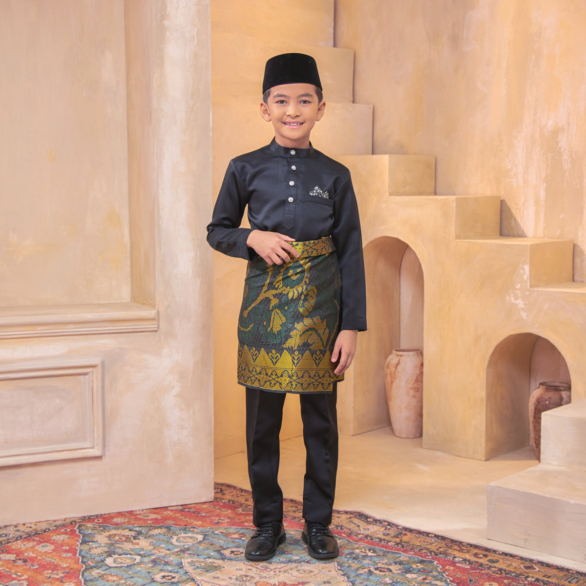 INSTANT MAJESTIC KIDS | Black Gold/Dark Green (SV27)