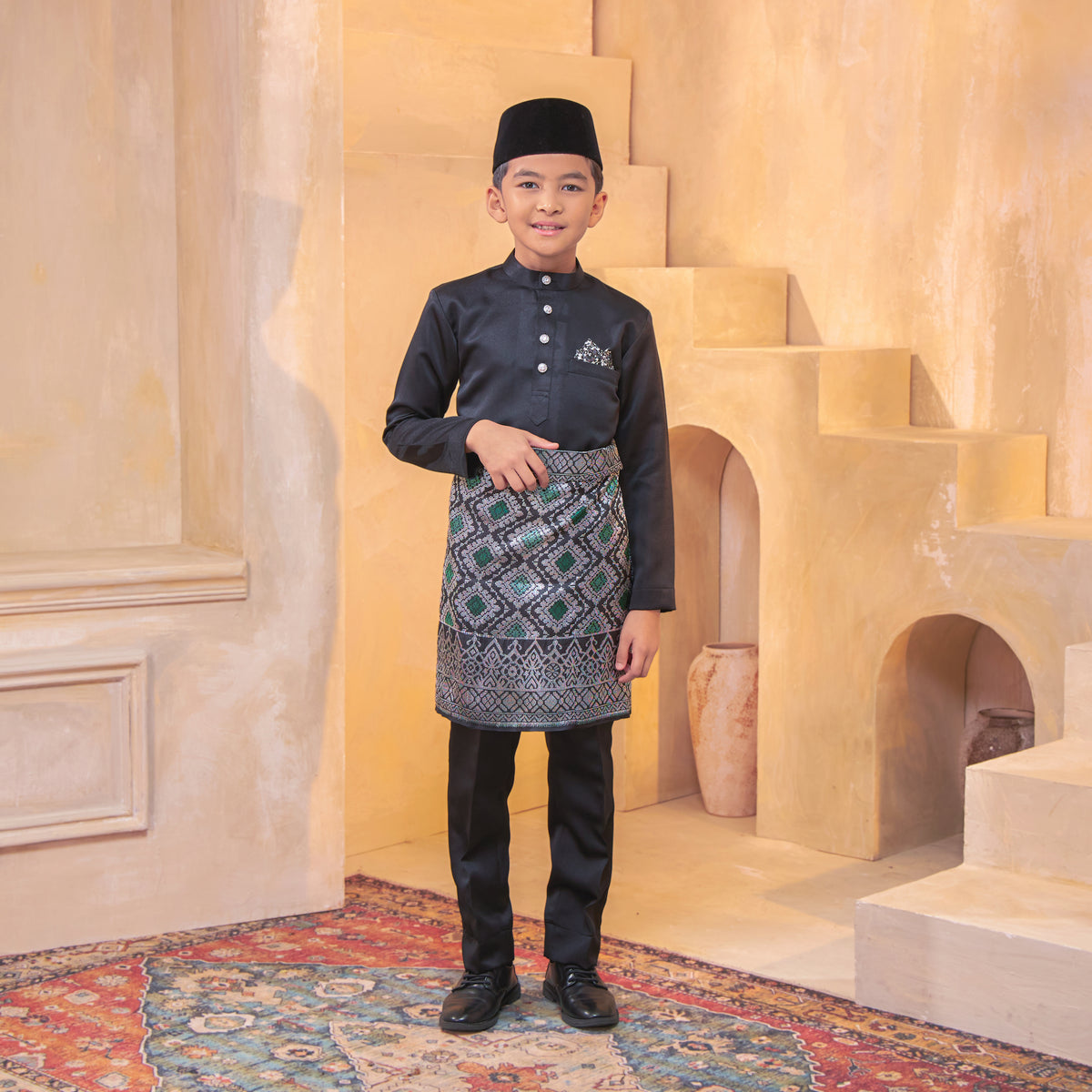 INSTANT MAJESTIC KIDS | Black Silver/Green(SH45)